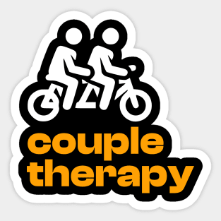 Couple Therapy Tandem Bike Sticker